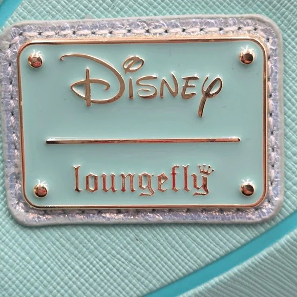 Loungefly‎ Disney The Little Mermaid Rare HTF Tote & Wallet Aqua Bag Charm Ariel